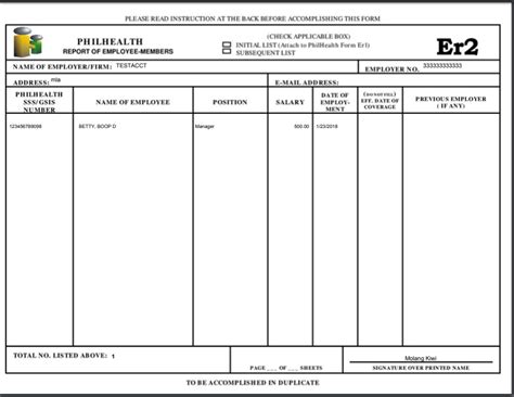 philhealth er2 form excel file|How to Download and Print PhilHealth Forms (Documents).